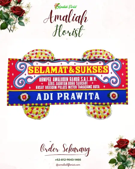 Papan Bunga Ucapan Selamat Sumberbulu